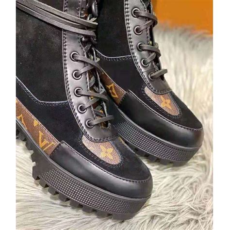 louis vuitton shoes black|Louis Vuitton black boots women.